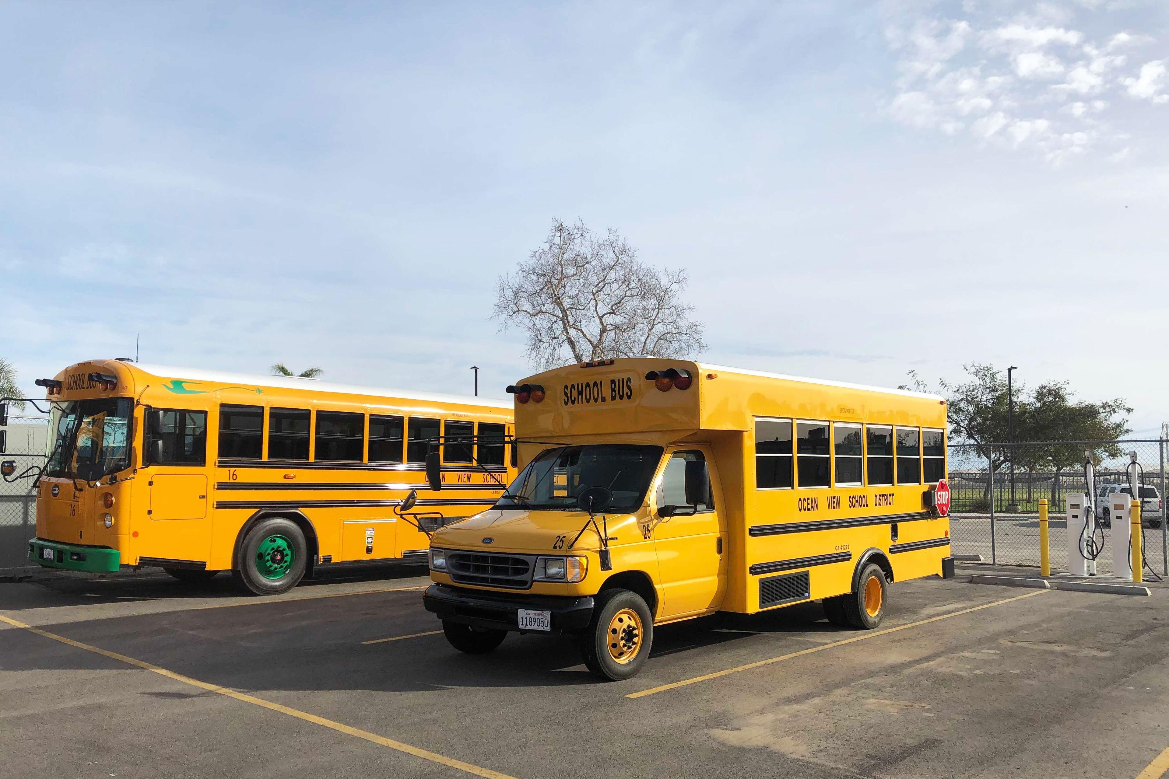 Electric school buses