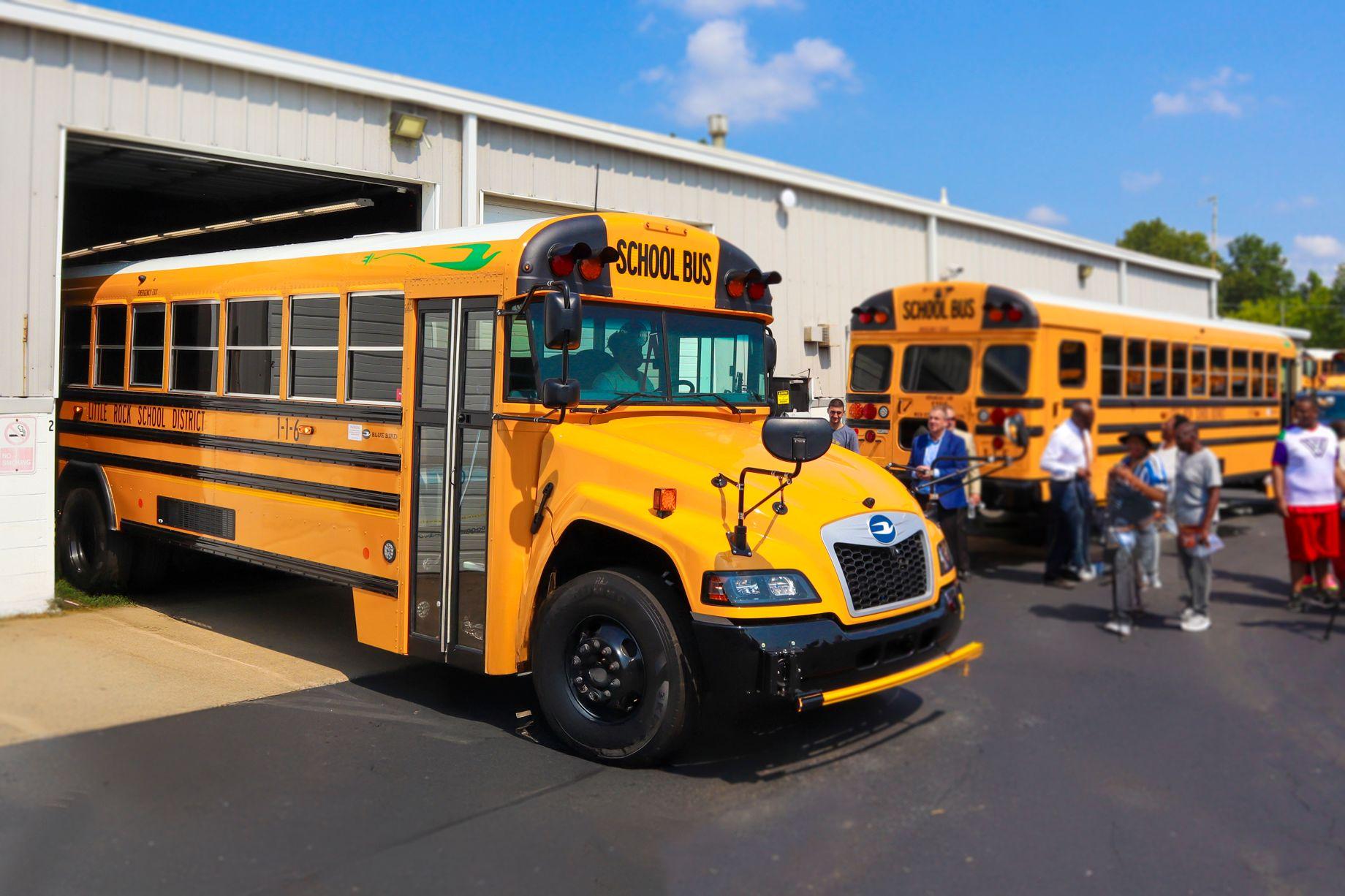 Little Rock School District EV Buses, charging managed by The Mobility House