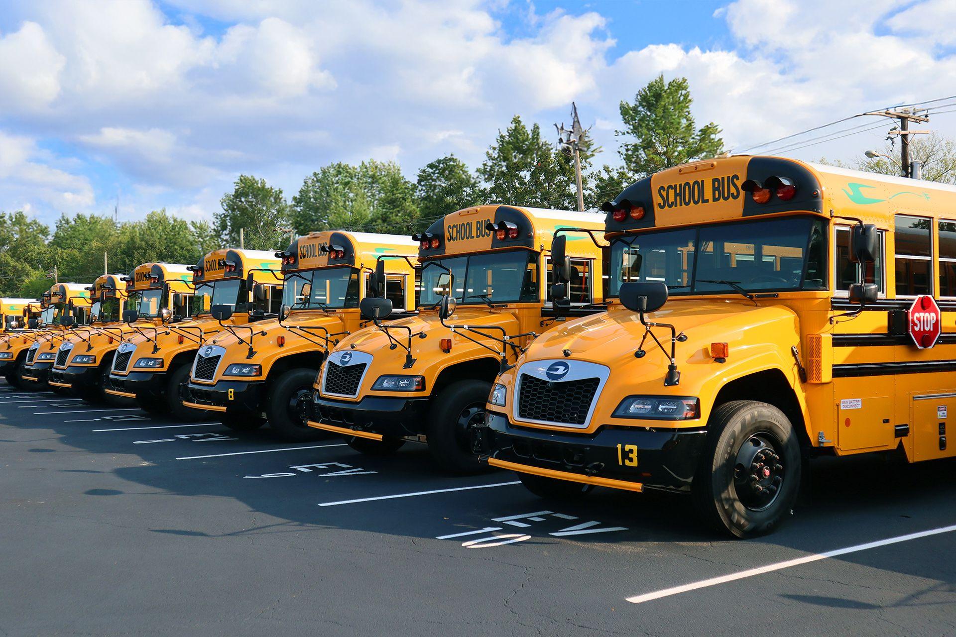 Electric bus fleet at Little Rock School District