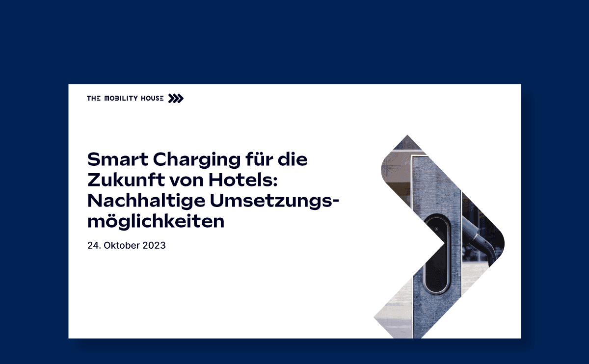 Webinar Smart Charging für Hotels