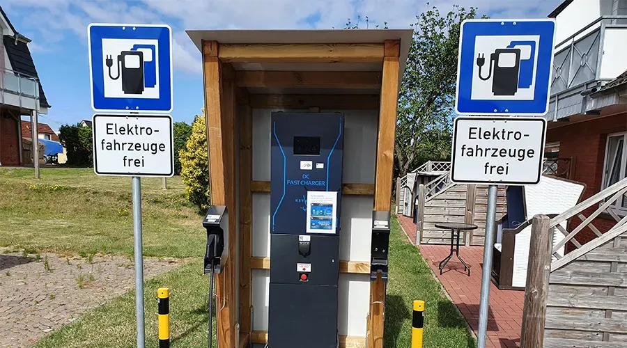 Charging station for electric cars at Hotel Dorfkrug