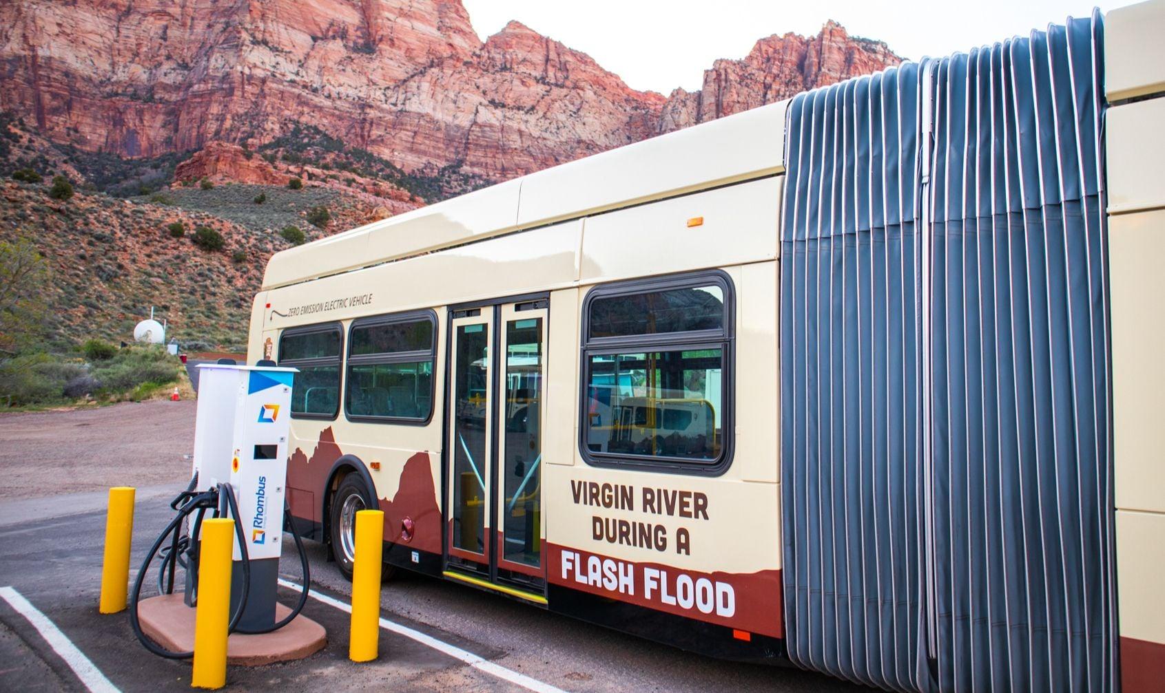 Zion National Park EV Shuttle Charging