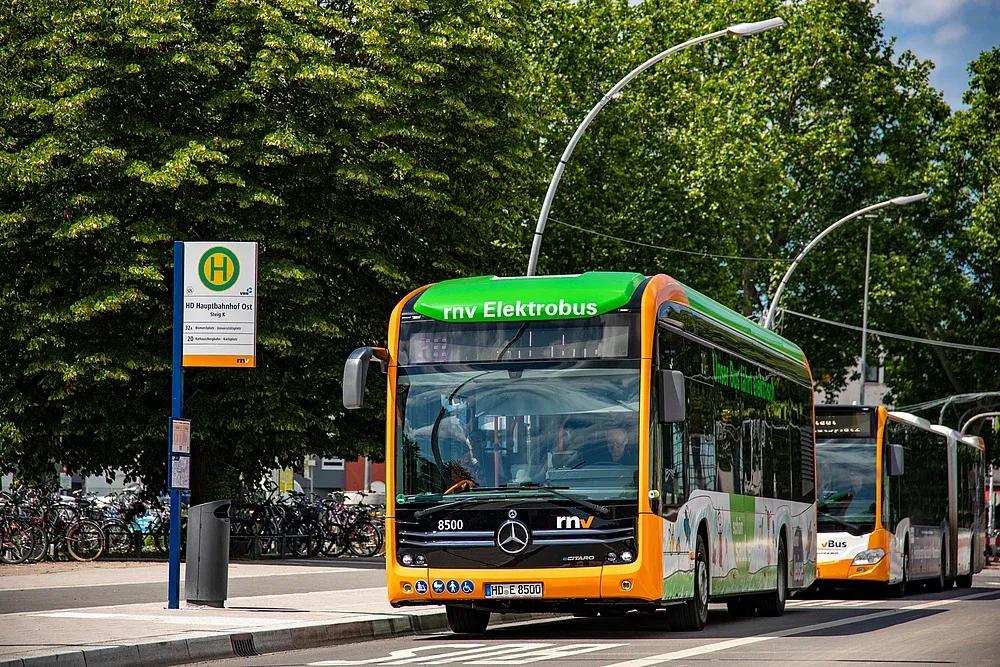Elektrolinienbusse im Einsatz bei Rhein-Neckar-Verkehr GmbH