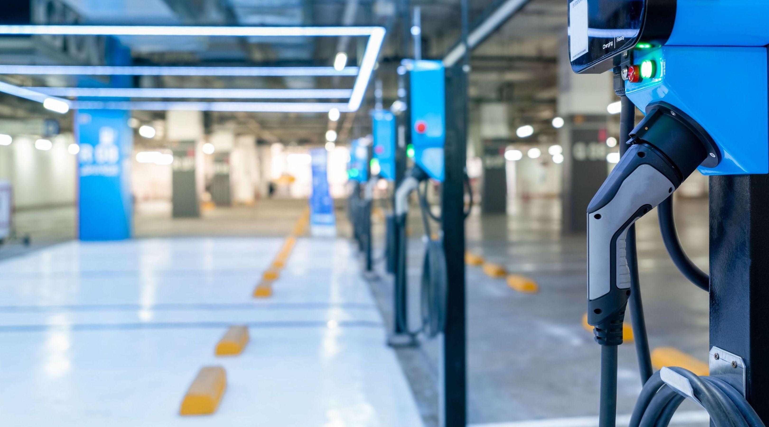 Charging stations in underground parking