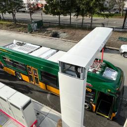 Top of bus and panto