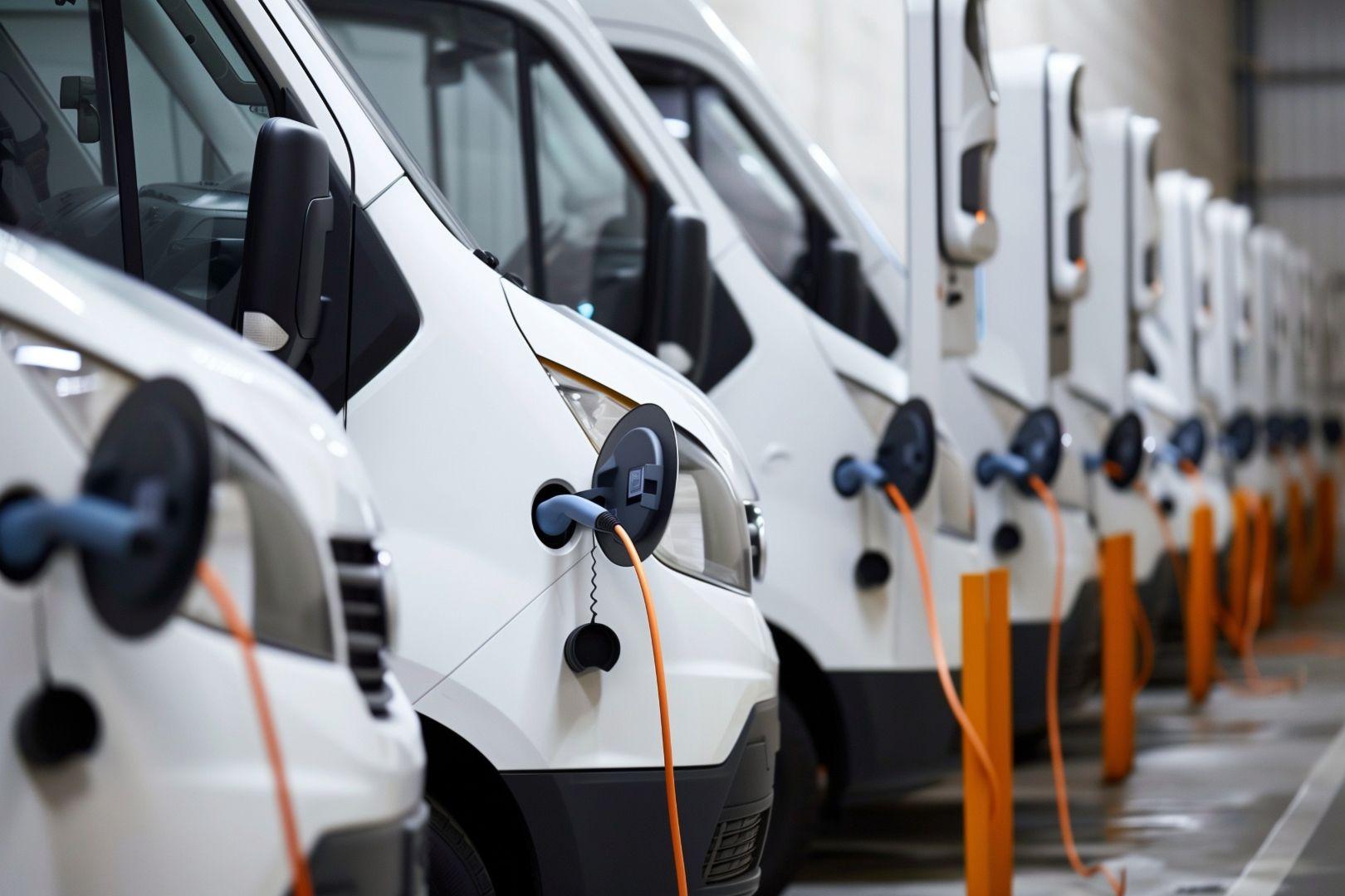 electric commercial vans charging