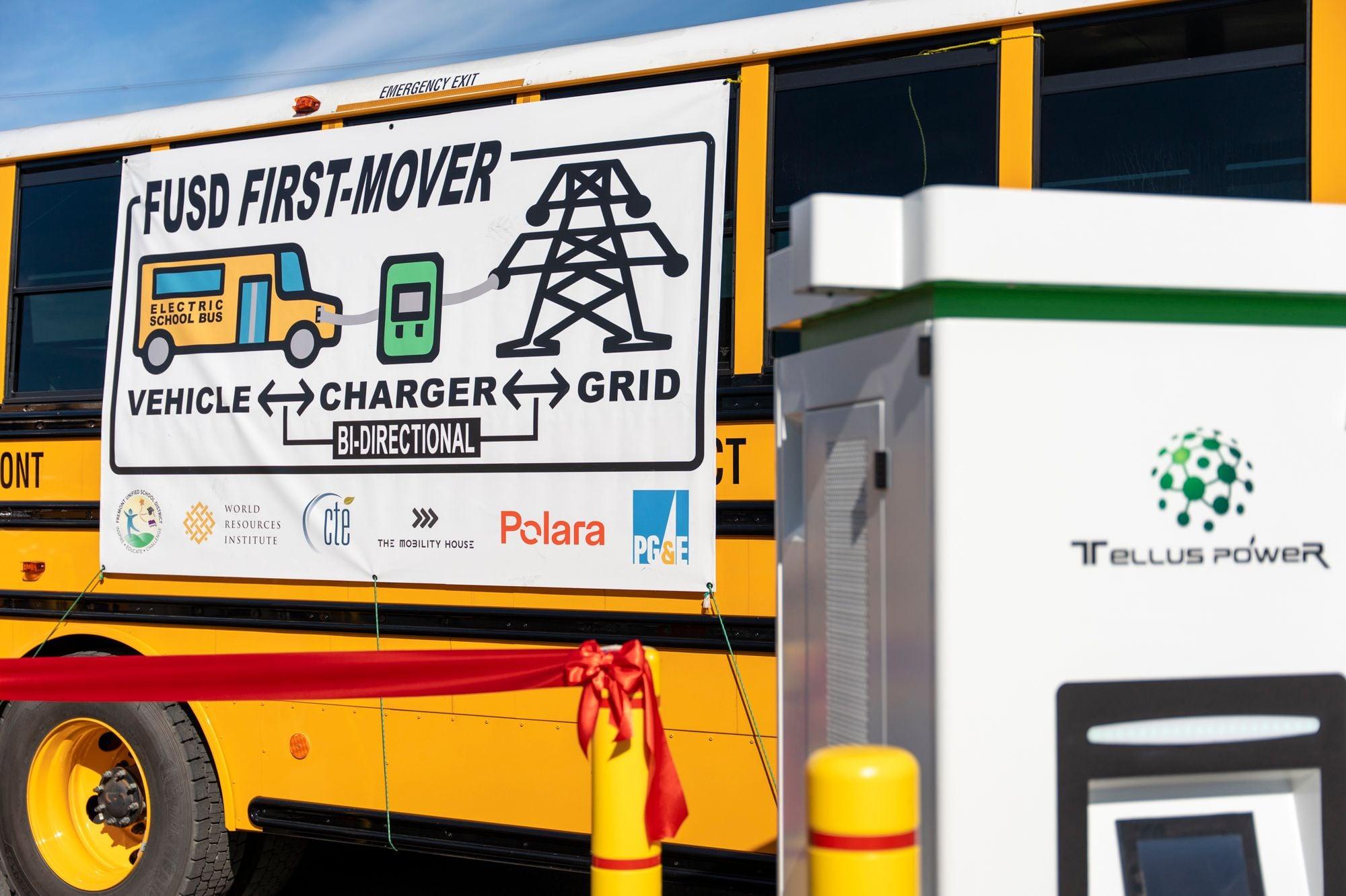 Fremont USD V2G Ribbon cutting event