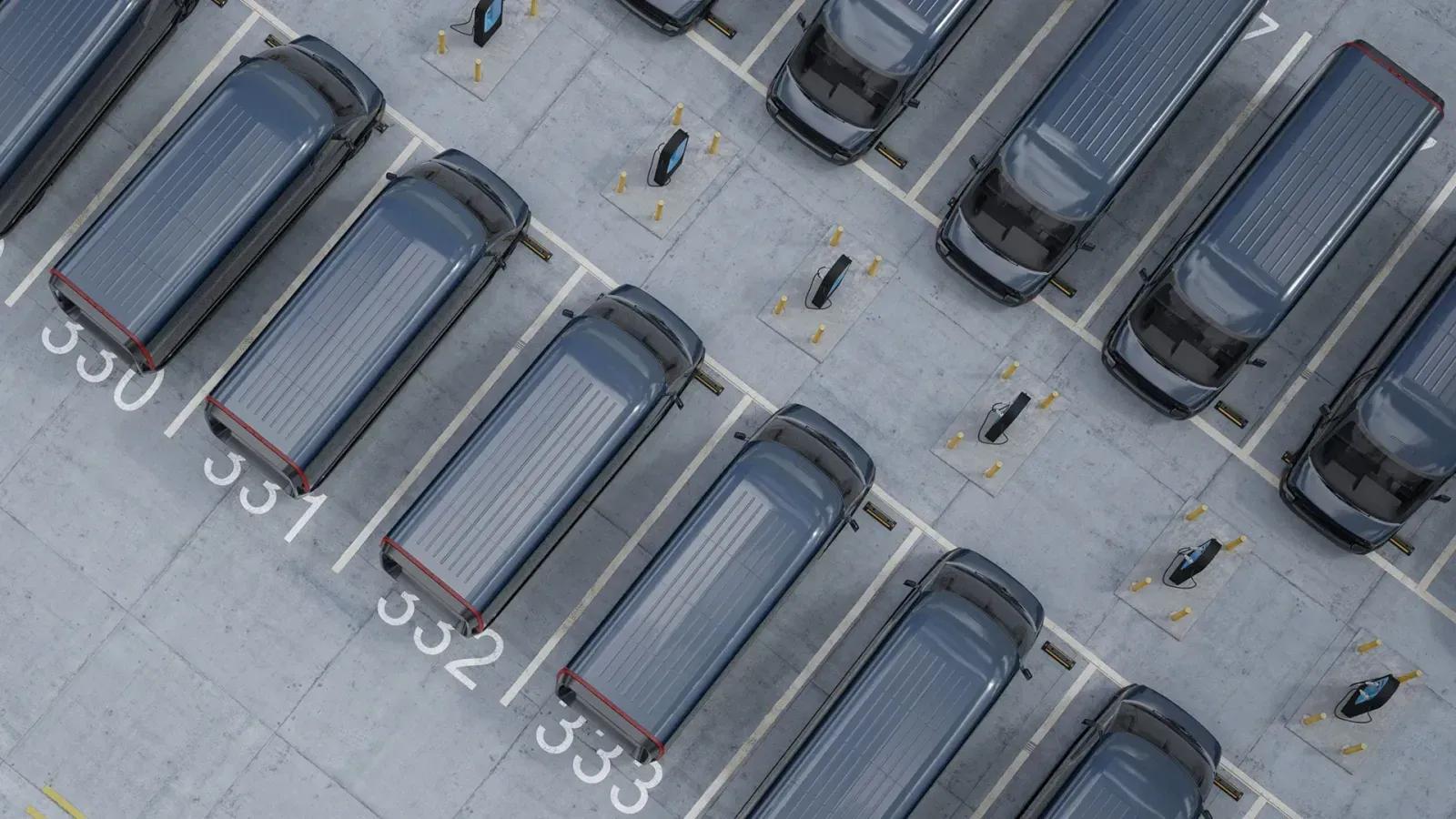 EV Van fleet parking