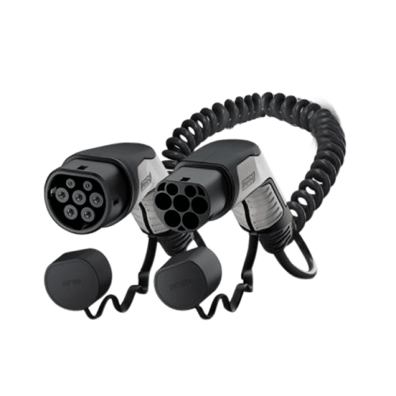 PHOENIX CONTACT Spiralladekabel Typ 2 - Typ 2 (22kW, 32 A, 4m) | The Mobility House