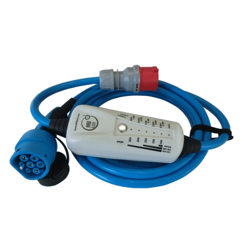 NRGkick Mobile Ladestation 16 A (11kW, inkl. 5m Kabel Typ2, CEE Anschluss, Bluetooth, Energiezähler, mobil) | The Mobility House