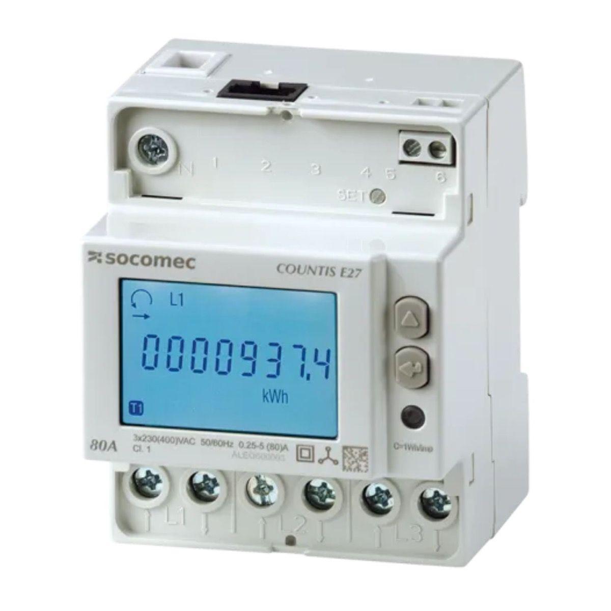 The Mobility House I Socomec Modbuszähler COUNTIS E28 3Ph. Direktanschluss 80A ETHERNET MID