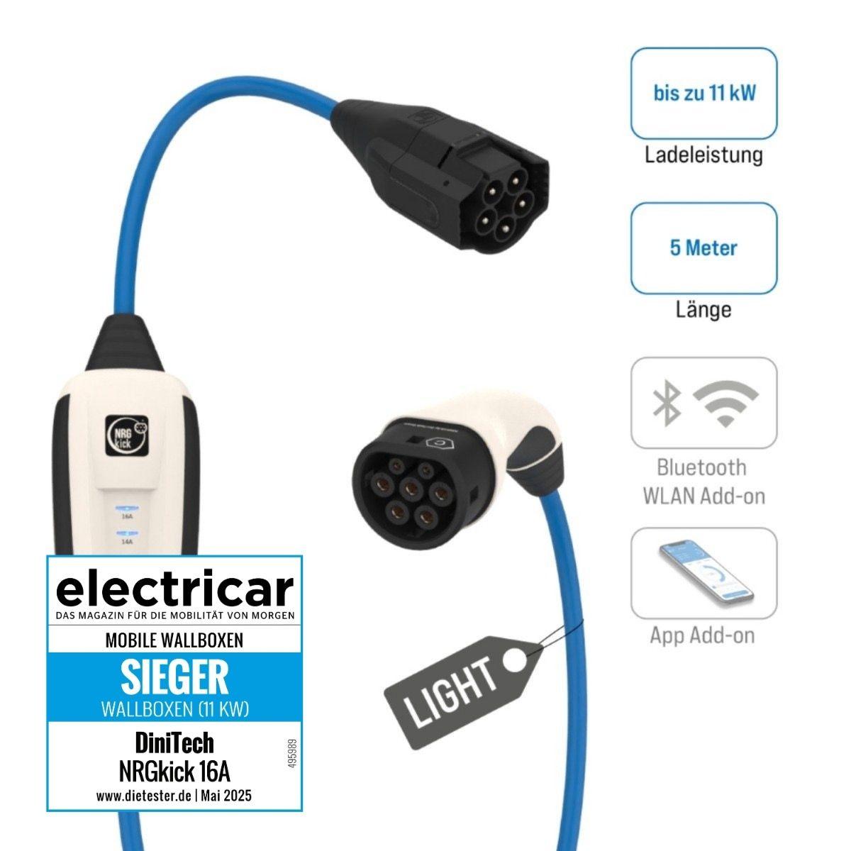 The Mobility House | NRGkick 16A Pure light 5m 87501000 mobile Ladestation