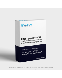 Alfen Upgrade: Statisches Lastmanagement "Smart Charging Network" (SCN) für Alfen Eve Single S-line/Pro-line