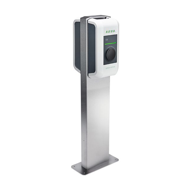 KEBA Pedestal f.two wallboxes 90.786 stainless steel