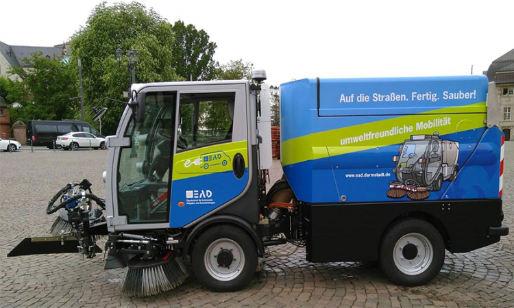 Nutzfahrzeuge intelligent geladen: The Mobility House stattet EAD Darmstadt aus