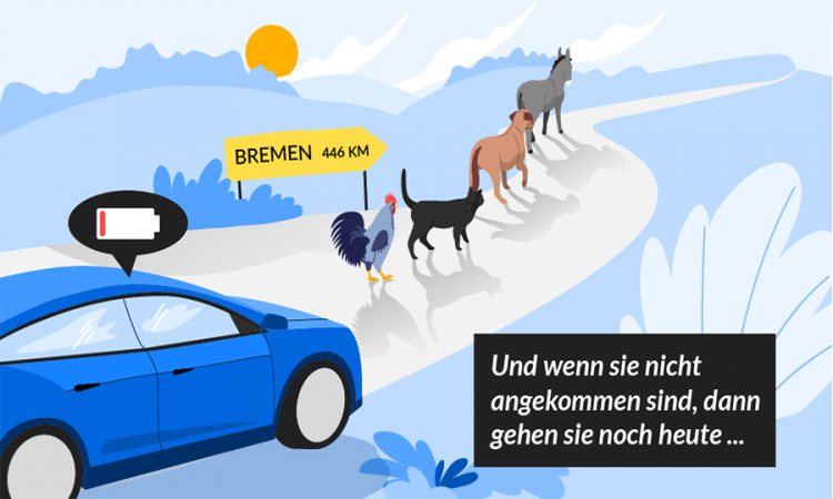 Märchen der Elektromobilität: Es war einmal...ein Elektroauto mit geringer Reichweite