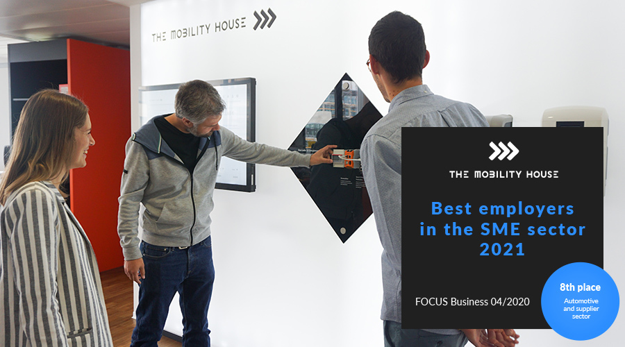Focus Business zählt The Mobility House zu den Top Ten der besten Arbeitgeber im Mittelstand 2021