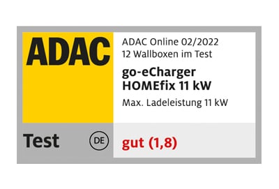 ADAC Wallbox Test 2022: Go-e Charger Homefix