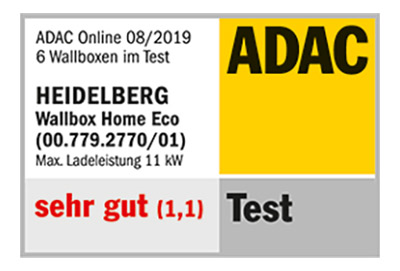 ADAC Wallbox Test 2019: Heidelberg Wallbox Home Eco