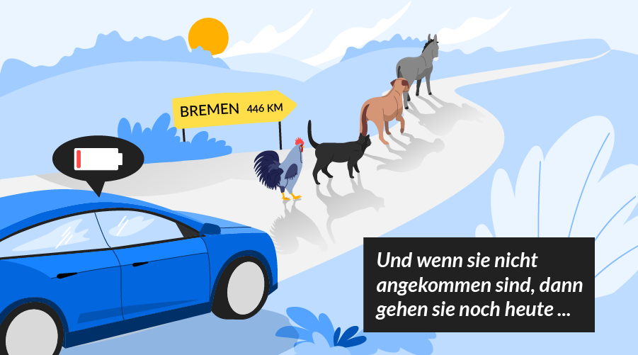 Geringe Reichweite von Elektroautos