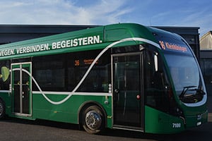 Basler Vekehrsbetriebe electric bus fleet Basler Vekehrsbetriebe electric bus fleet