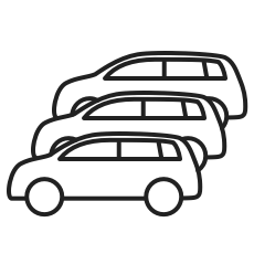 Lastmanagement von The Mobility House Icon: Mehrere E-Autos parallel laden