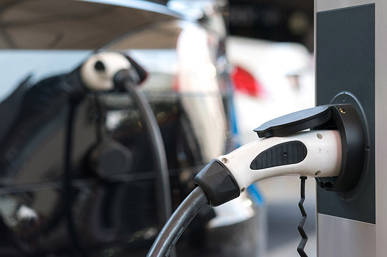 Elektroauto an der KEBA Ladestation