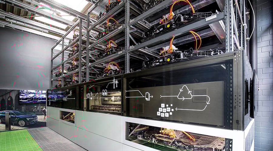 Audi eröffnet Batteriespeicher auf Berliner EUREF-Campus Audi eröffnet Batteriespeicher auf Berliner EUREF-Campus