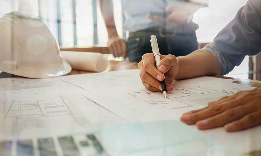 Ladeinfrastruktur in Immobilien einplanen Bauplan einer Immobilie