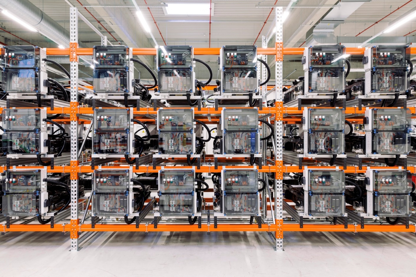 Innenansicht Batteriespeicher Lünen, Bild: The Mobility House Innenansicht Batteriespeicher Lünen
