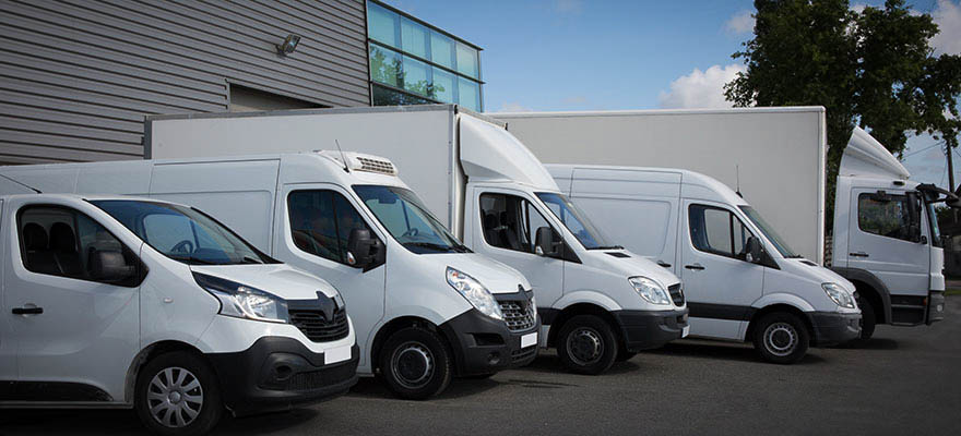 Elektrische Flotten intelligent laden Logistikflotte im Fuhrpark