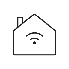 Immobilien mit Ladestationen Icon - Smart Home